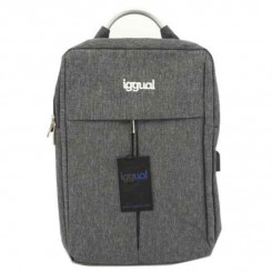 Рюкзак для ноутбука iggual All Tech из непроницаемого серого цвета (15,6 дюйма)