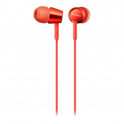 Mikrofoniga kõrvaklapid Sony MDR-EX155AP Red