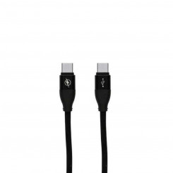 Andme-/laadijakaabel USB-kontaktiga Type C must (1,5 m)