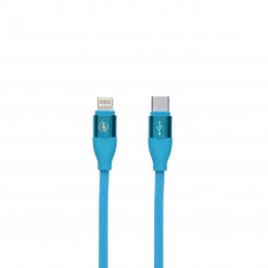 Data / Charger Cable with USB Contact LIGHTING Type C Blue (1,5 m)