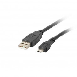 USB kaabel Micro USB Lanberg 480 Mb/s Must