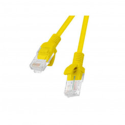 Жесткий сетевой кабель UTP категории 6 Lanberg, желтый