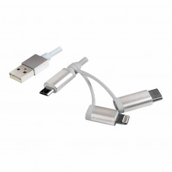 USB-кабель LogiLink, серебристый, 1 м