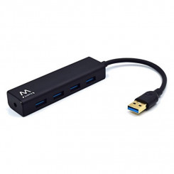 USB Hub Ewent EW1136 4 x USB 3.0 Black