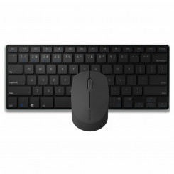 Keyboard and Wireless Mouse Rapoo 00192077 Black