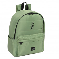 Рюкзак для ноутбука Minnie Mouse Минни Маус Военный зеленый (31 x 40 x 16 см)