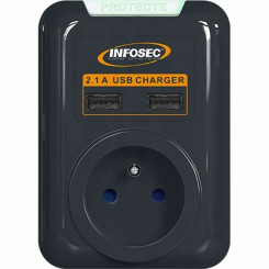 Kaitse ülepinge eest INFOSEC S1 USB NEO Must