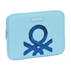 Чехол для ноутбука Benetton с блестками Голубой (31 x 23 x 2 см)