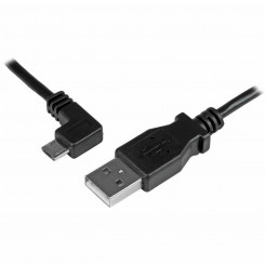 USB kaabel Startech USBAUB50CMLA Must 0,5 m