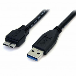 USB-kaabel Micro USB-ga Startech USB3AUB50CMB must