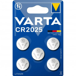 Lithium Button Batteries Varta 6025101415 CR2025 3 V (5 Units)