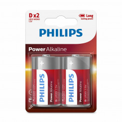 Щелочные батарейки Philips Power LR20 1,5 В, тип D (2 шт.)