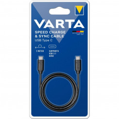 Кабель USB-C на USB-C Varta 57947 1 м