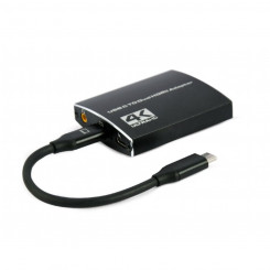 Кабель USB-C — HDMI GEMBIRD A-CM-HDMIF2-01 Черный