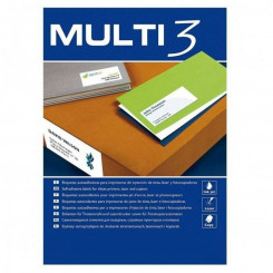 Клейкие материалы/этикетки MULTI 3 Ø 117 мм CD/DVD A4 100 листов