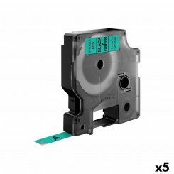Ламинированная лента для этикетировочных машин Dymo D1 40919 LabelManager™ Черный Зеленый 9 мм (5 шт.)