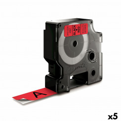 Ламинированная лента для этикетировочных машин Dymo D1 45807 LabelManager™ Красный Черный 19 мм (5 шт.)