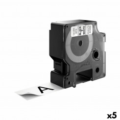 Lamineeritud lint märgistusmasinatele Dymo D1 53713 24 mm LabelManager™ mustvalge (5 ühikut)