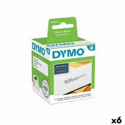 Рулон этикеток Dymo 99010 28 x 89 мм LabelWriter™ Белый Черный (6 шт.)