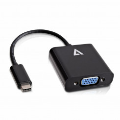 Адаптер USB C — VGA V7 V7UCVGA-BLK-1E Черный