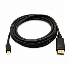 Кабель Mini DisplayPort — DisplayPort V7 V7MDP2DP-03M-BLK-1E, черный