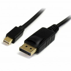 Кабель Mini DisplayPort — DisplayPort Startech MDP2DPMM1M, 1 м, 4K Ultra HD, черный