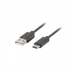 USB 2.0 A to USB C Cable Lanberg 480 Mb/s Black
