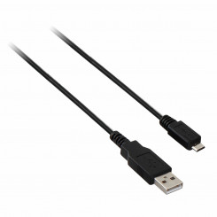 USB 2.0 A to Mini USB B Cable V7 V7E2USB2AMCB-01M     Black
