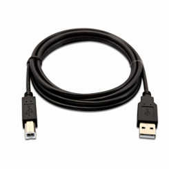 Кабель USB A — USB B V7 V7USB2AB-02M-1E Черный