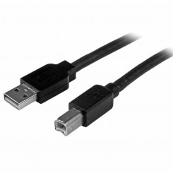 USB-kaabel Startech USB2HAB50AC must alumiinium