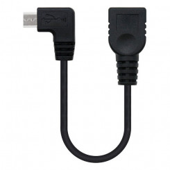 USB 2.0 A-USB B Kaabel NANOCABLE 10.01.3600 15 cm Isaspistik/Pistikupesa Must