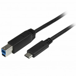Кабель USB C — USB B Startech USB315CB2M (2 м), черный
