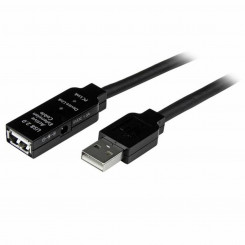 USB-удлинитель Startech USB2AAEXT20M 20 м Черный