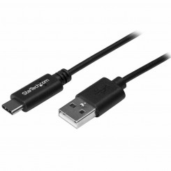 USB A–USB C kaabel Startech USB2AC50CM 0,5 m Must