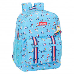 Рюкзак для ноутбука Rollers Moos M754B Светло Синий Разноцветный (32 x 43 x 14 cm)