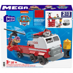 Playset Megablocks Paw Patrol tuletõrjeauto + 3 aastat 37 tükki