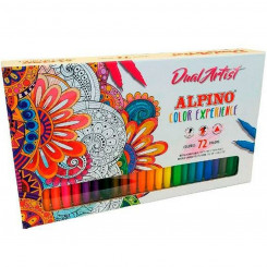 Набор фломастеров Alpino Dual Artist Multicolour (72 шт.)