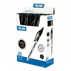 Pen Milan P1 Black 1 mm (25 Units)