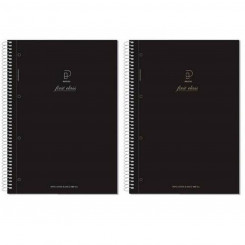 Notebook Pacsa First Class 4 Units A5 Black 120 Sheets