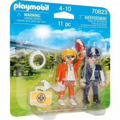 Mängukomplekt Playmobil 70823 Doctor Police Officer 70823 (11 tk)