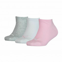 Спортивные носки Puma Kids Invisible Grey Pink White 3 шт.