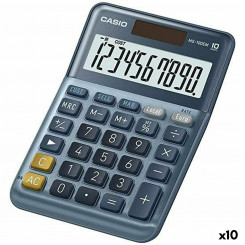 Калькулятор Casio MS-100EM Синий (10 единиц)