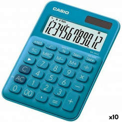 Kalkulaator Casio MS-20UC 2,3 x 10,5 x 14,95 cm sinine (10 ühikut)