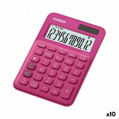 Калькулятор Casio MS-20UC Фуксия 2,3 х 10,5 х 14,95 см (10шт.)
