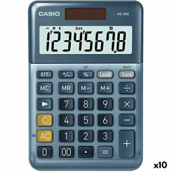 Калькулятор Casio MS-80E Синий (10 единиц)