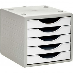 Modular Filing Cabinet Archivo 2000 ArchivoTec Serie 4000 5 drawers Din A4 White Cake 34 x 27 x 26 cm