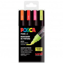 Set of markers POSCA PC-5M Fluor Multicolor