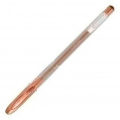 Ручка с жидкими чернилами Uni-Ball Rollerball Signo Noble Бронзовый Металлик 0,5 mm (12 Предметы)