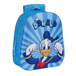 Children's backpack 3D Donald Blue 27 x 33 x 10 cm