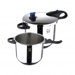 Set of pressure cookers San Ignacio Ø 22 cm 4 L 5,5 L (3 pcs)